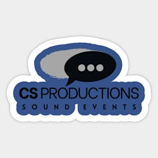 CS Productions - Black & Gray Sticker